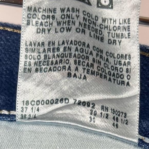 Wrangler Men's 36 x 30 Blue Jeans Regular Fit Straight Leg Denim Pants Zip Fly - Picture 8 of 10